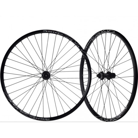 2 unidades RUEDA TRASERA 26" MACH MX-DISC BUJE SHIMANO 6 TORNILLOS NEGRO