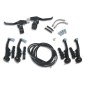 CONJUNTO FRENO V-BRAKE ALU. NEGRO C/MANETAS