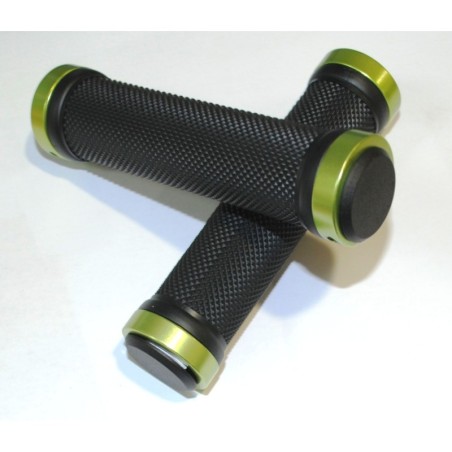 PAR PUÑOS NEGRO PUNTAS DE ALUMINIO C/TORNILLO
