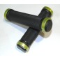 PAR PUÑOS NEGRO PUNTAS DE ALUMINIO C/TORNILLO