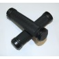 PAR PUÑOS NEGRO PUNTAS ALUMINIO NEGRO C/TORNILLO