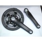 PEDALIER TRIPLE PLASTIFICADO NEGRO 24X34X42