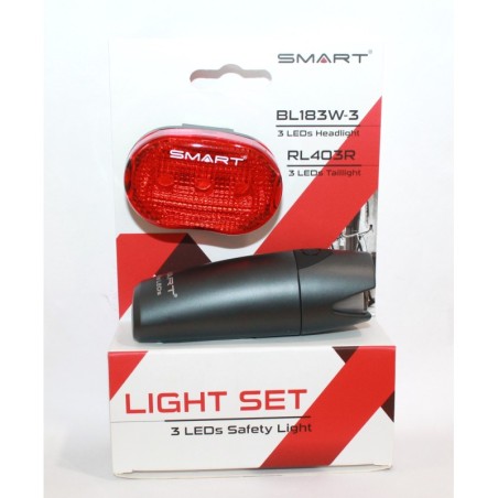 LUZ DELANTERA Y TRASERA SMART 3 LEDS ECO