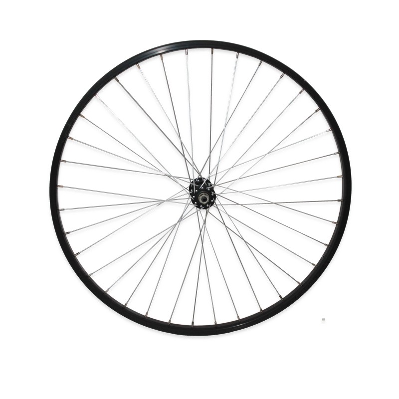 RUEDA DELANTERA 26 M110 CUBO ALU. BITEX NEGRO C/BLOQUEO V.BRAKE