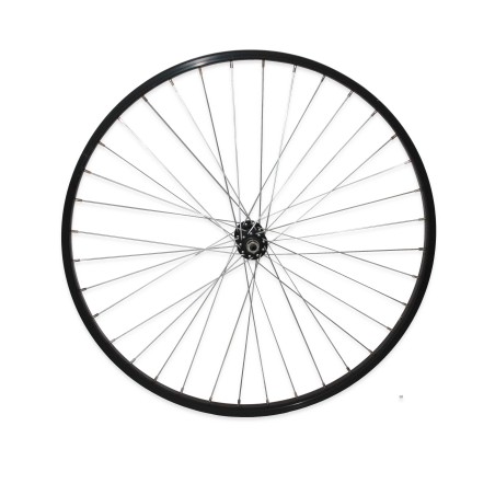 RUEDA DELANTERA 26 M110 CUBO ALU. BITEX NEGRO C/BLOQUEO V.BRAKE
