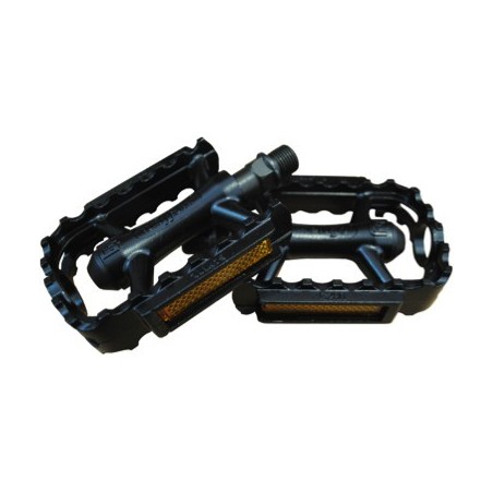 PEDALES WELLGO ALUMINIO NEGRO