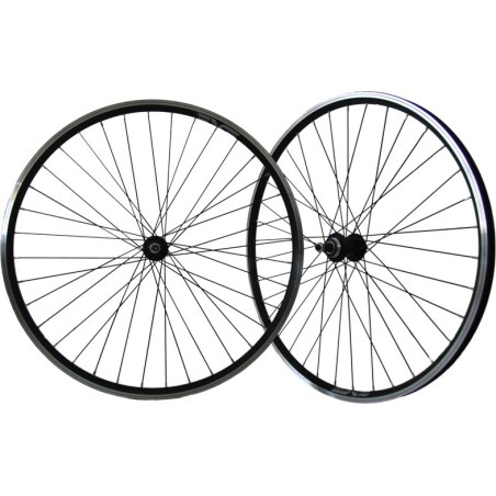 2 unidades RUEDA DELANTERA 26" MACH EXE BUJE BITEX V-BRAKE NEGRO