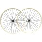 2 unidades RUEDA DELANTERA 26" MACH EXE BUJE BITEX V-BRAKE BLANCO