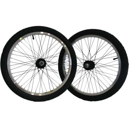 RUEDA DELANTERA 20" BMX COMPLETA (con cubierta y camara)